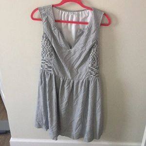 blue/white stripe dress